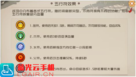 闹闹天宫五行符